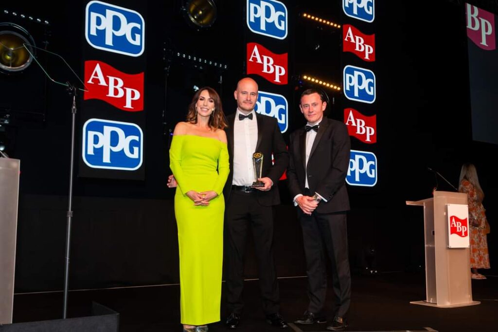 We won the best accident repair center at the ABP National Body Shop Awards